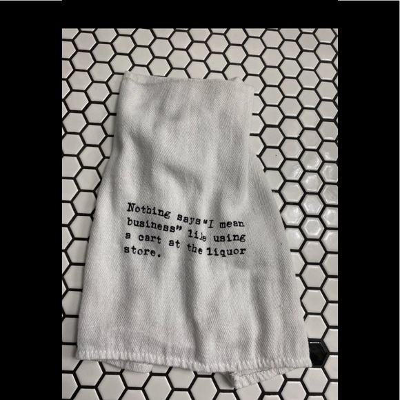 Other - Funny alcohol dish towel